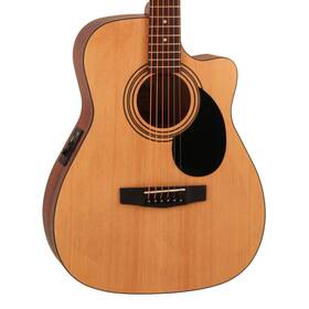 Af515ceop-u Cort Af515ce Concert Cutaway A/e Guitar - Open Pore Natural Box