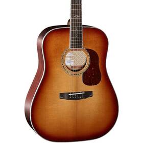 Goldd8lb-u Cort D8 Gold Series Dreadnought Acoustic Guitar Light Burst