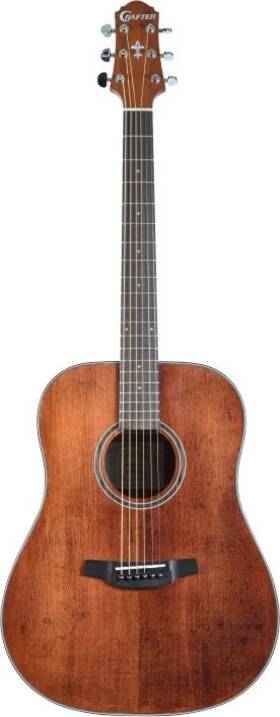 Hd100-br Crafter Silver Series 100 Dreadnought Acoustic Guitar With Engelmann Spruce Top
