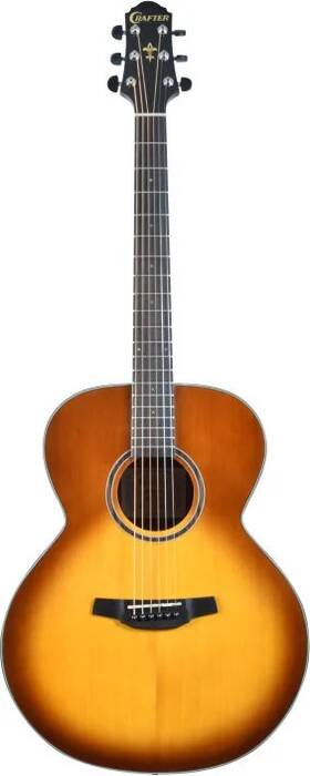 Hj250-brs Crafter Silver Series 250 Jumbo Acoustic Guitar With Engelmann Spruce Top