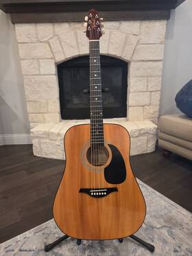 Cd-22 Craftman Vintage Acoustic Guitar Built In Late 70s Or 80s Very Good Condition