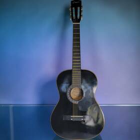 Crescent 1078721120502hs Acoustic Guitar Black Gloss 6 String Student Beginner