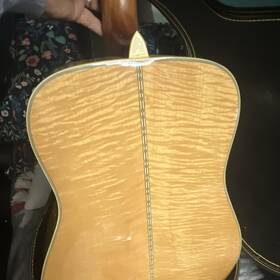 Nc-2627 Crestwood Nc 2627 Dreadnought Acoustic Guitar Maple Natural With Original Case