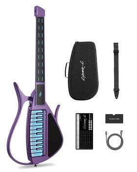 Cyber-g 753873080708 Enya Stringless Smart Guitar Foldable Travel Backing Guitarra Built-in Drum