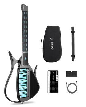 Cyber-g 753873080739 Enya Stringless Smart Guitar Foldable Travel Backing Guitarra Built-in Drum