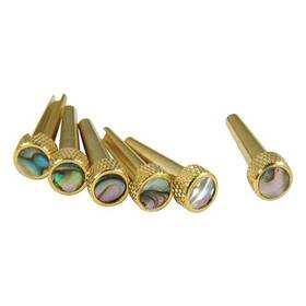 Dn-tp2a Dandrea Dftandrea Tone Pins Solid Brass Acoustic Guitar Bridge With Abalone