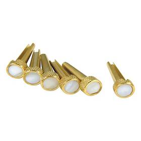 Dn-tp3m Dandrea Dftandrea Tone Pins Solid Brass Acoustic Guitar Bridge With Pearl