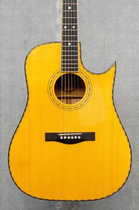 19281 David Webber Used Dreadnought Cutaway Acoustic 1990