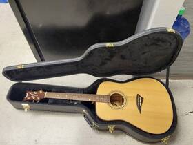 Ts2lh Dean Acoustic Guitar Left-handed Ts2 Lh 2009 With Harshell Case