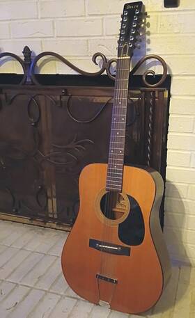 Delta Ds-95 Rare Vintage 12-string Acoustic - Mij Really Nice Condition -