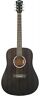 Dfed Washburn Dreadnought Acoustic Guitar Striped Ebony 801128002408
