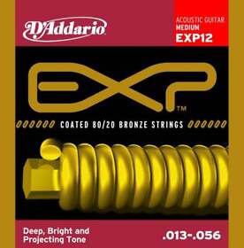 Dfootaddario Exp12 Medium 80/20 Bronze Acoustic Guitar Strings 13-56