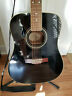 Dg-16-12 Fender String Acoustic Guitar Black Finish Good Condition