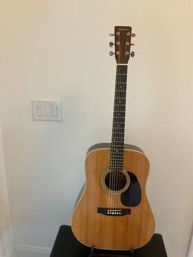 Sf-118 Diastone Rare 1970 S Made In Japan Acoustic Guitar Martin D18 Copy And Case