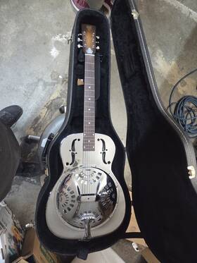 Dobro Dm33d 1992 Chrome Metal Guitar