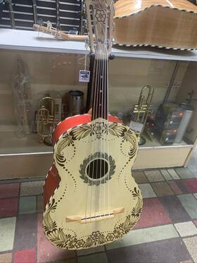 Jb54 Don Cortez Guitarron Compadre With Cordon Liston And Piro Grabado Red Wine