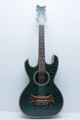 Agx-208 Don Cortez Rg-51 Tradicion Mexicana Bajo Quinto Verde 10 String Pickup