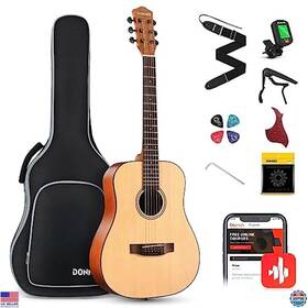 B094qp8dwg Donner 36 Inch 3/4 Acoustic Guitar Kit For Beginners - Dreadnought Gig Bag Tuner Right