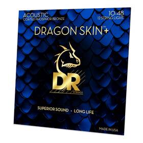 Dap-10 Dr Strings Dap-10/12 Dragon Skin - Coated Phosphor Bronze Acoustic Guitar 12