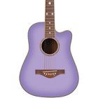 Dr6262-a Daisy Rock Wildwood Acoustic Guitar Purple Daze