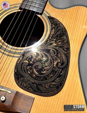 Dust Storm Engraving Dseagpgcmd1 Acoustic Pickguard Laser Engraved Copper Acrylic Mirror Martin D28 Style Guitar