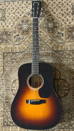 E10d-tc-sb Eastman Thermo-cured Dreadnought Acoustic Guitar With Hard Case And Free