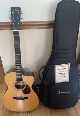 E10mce-special Eastman Grand Auditorium Acoustic Guitar 2023 Natural With Gig Bag