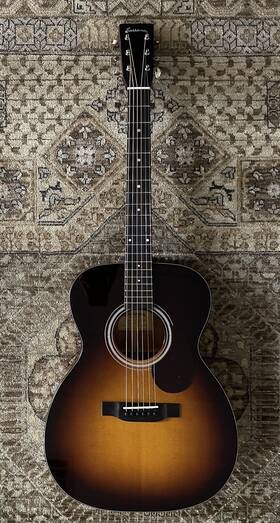 E10om-tc-sb Eastman Thermo Cure Acoustic In Sunburst With Hard Case And Free Setup