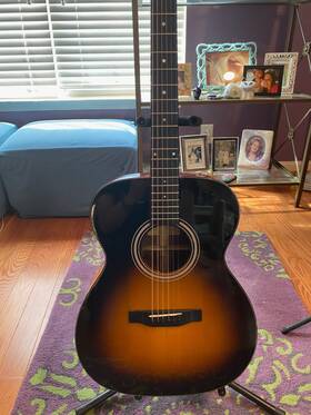 Eastman Eom10-sb Flat Top Acoustic Guitar Used