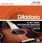 Eft13 Daddario Flat Tops Phosphor Bronze Acoustic Guitar Strings 019954121211