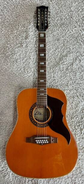 Ranger12 Eko Ranger Xii 12 String Acoustic Guitar In Hardshell Case - Made Italy