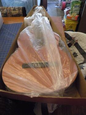 Eleca In-39-n Dag-in-39-n Acoustic Guitar Collectible Music Instrument In Johnson Box