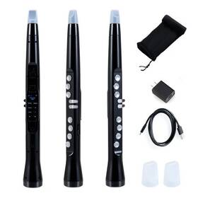 Electronic Wind Instrument Synthesizer Rechargeable Digital Saxop 694162389976 Saxophone-black - Co