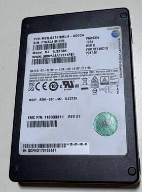 Mzils3t8hmlh-000c3 Emc Mz-ils3t8n Samsung Pm1633a 3.84tb Sas 12gb/s 2.5ftft Ssd 118000519 Health