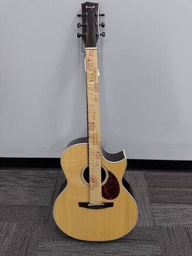 Enya Ea-q1 Acoustic Guitar With Ogb 41 Inch Solid Sitka Spruce Top#2