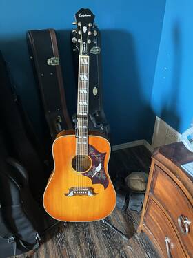 Epiphone 18112301681 Dove Pro Dreadnought Acoustic/electric Guitar Rosewood Fretboard