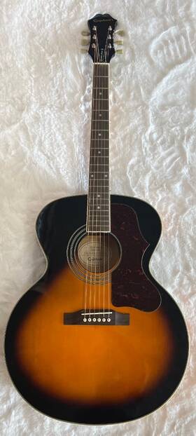 84-ej200 Epiphone #84-ej200 Case Ej200 Artist Super Jumbo Acoustic Guitar With Hardshell