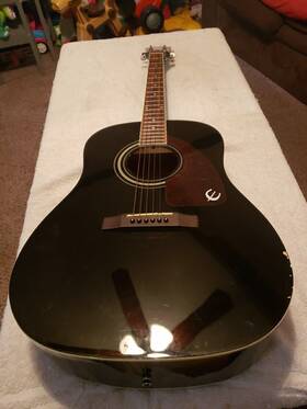 Aj-150bk Epiphone Acoustic Guitar Model Color Black