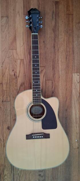 Epiphone Aj200sc Na Acoustic Steel String