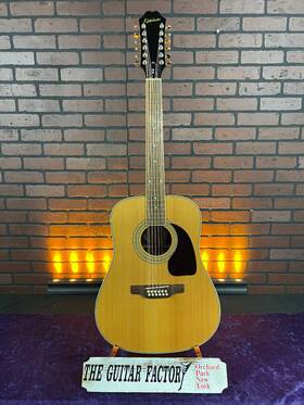 Dr212-0329-u Epiphone 2023 Songmaker Dr-212 12-string Acoustic Guitar - Natural With Hard