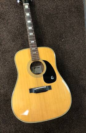 Ft-146 Epiphone Texan Deluxe Acoustic Guitar - Look At Pics 1976