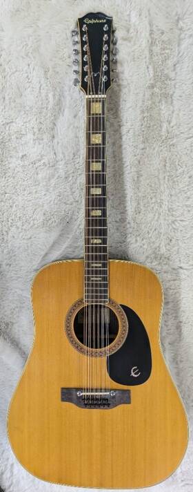 Ft-165 Epiphone Case Vintage Bard 12 Acoustic 12-string Guitar With - Nice Shape