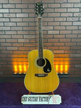 Ft155-0602-u Epiphone 1970s Ft-155 Flattop Acoustic Guitar - Made In Japan With Hard Case