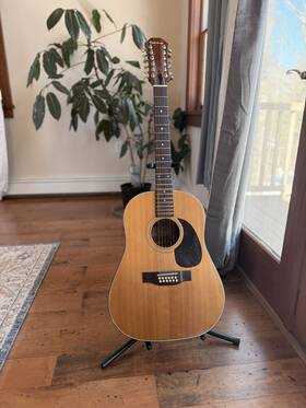 Pr-650-12-n Epiphone Early 70s 12-string Acoustic Guitar Mij