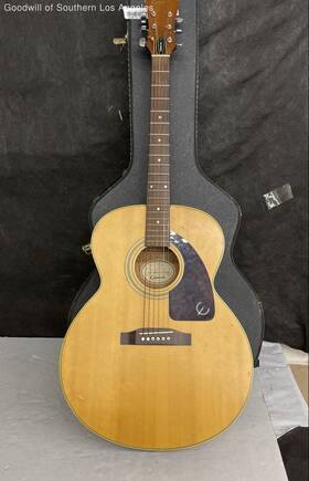 Sj15ns Epiphone Acoustic Guitar Natural Finish With Hardshell Case