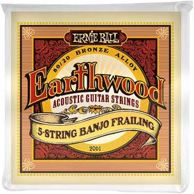 Ernie Ball P02061 5string Banjo Strings 80/20 Bronze Frailing Loop End 1024 Gauge Usa Made New