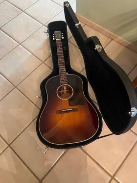 Ot-65xw Farida Old Town Series 1 3/4 Inch Nut Solid Dreadnought And Hard Case