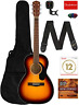 Fen-0970120032 Fender Solid Top Parlor Acoustic Guitar Bundle With 810037692631