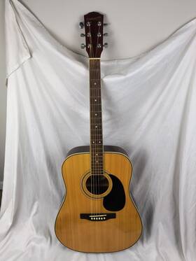 0910104126 Fender Starcaster Natural Wood Acoustic Guitar