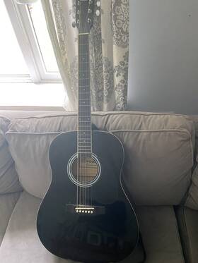 0970110206 Fender Acoustic Guitar - Black